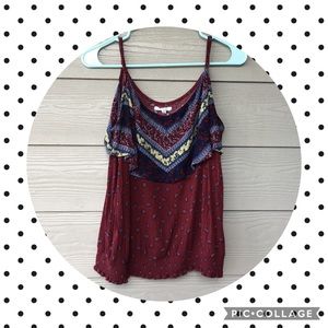 Maurice Paisley Ruffle Tank